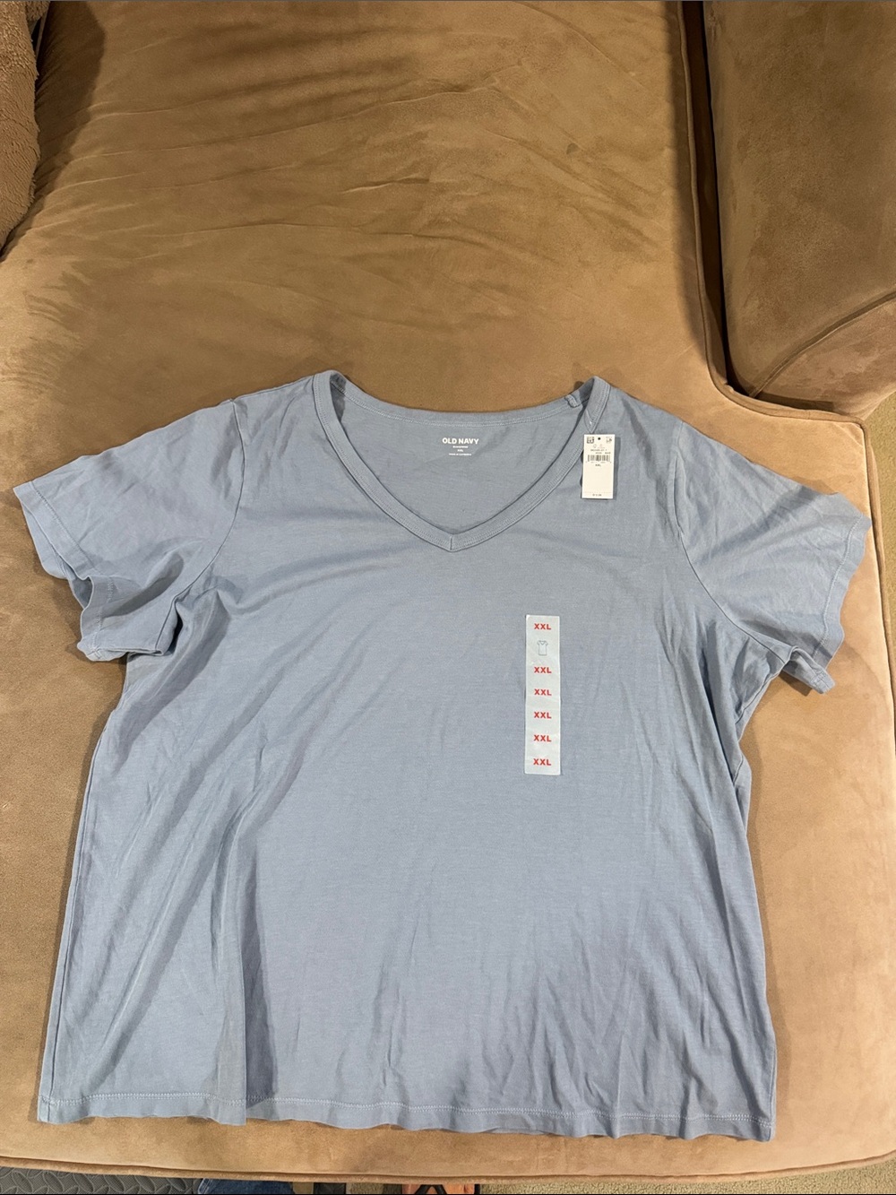 Old Navy Pale Blue V-Neck Tee